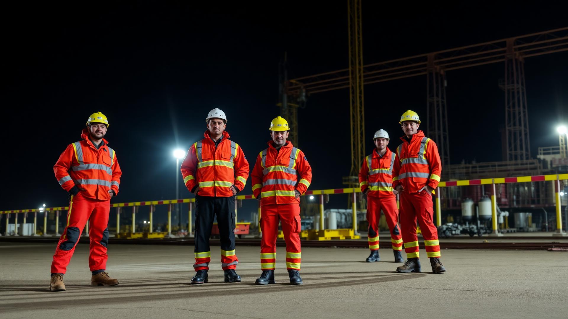 Industrial workers in PPE